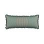 Clarence Bolster Cushion by Bedeck of Belfast in Celadon Green