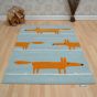 Scion Mr Fox Rugs 25308 Aqua