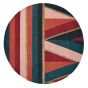 Sahara Round Rugs 56105 by Ted Baker in Burgundy