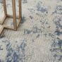 Rustic Textures RUS16 Abstract Rugs in Grey Blue
