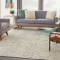 Colorado CLR02 Linear Wool Rugs by Nourison in Ivory Green