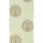 Kalapi Peacock Wallpaper 216758 by Sanderson in Parchment White