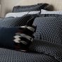 Aruni Flamestitch Cushion by Bedeck of Belfast in Midnight Blue