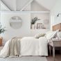 Pure Bachelors Button Clipped Matelasse Bedding by Morris & Co in White
