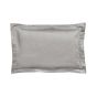 Tahra Paisley Damask Cotton Bedding in Silver Grey