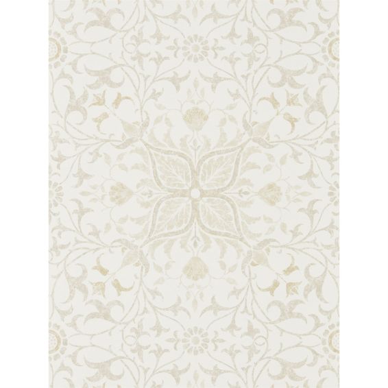 Pure Net Ceiling Wallpaper 216039 by Morris & Co in Ecru Linen
