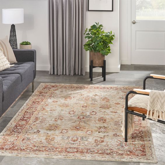 Sahar SHR02 Traditional Persian Rugs by Nourison in Ivory