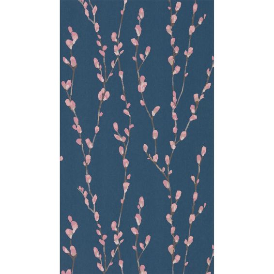 Salice Wallpaper 111471 by Harlequin in Rose Navy Blue