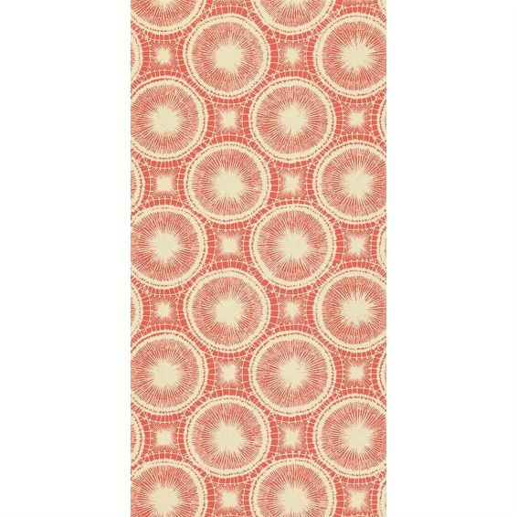 Tree Circles Wallpaper 110255 by Scion in Pimento Red