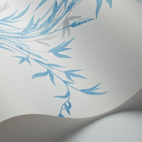 Bamboo Wallpaper 100 5022 by Cole & Son in Blue Ivory White