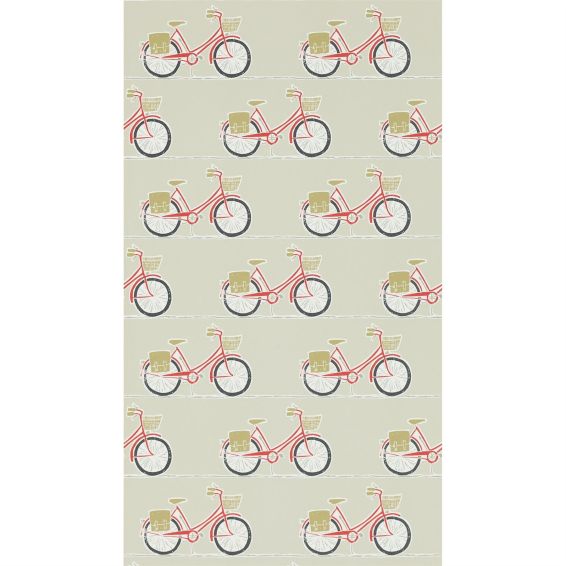 Cykel Wallpaper 111101 by Scion in Poppy Charcoal Biscuit