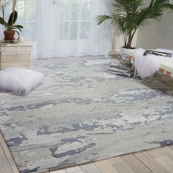 Divine Rugs DIV04 in Slate by Nourison