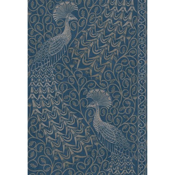 Pavo Parade Wallpaper 116 8029 by Cole & Son in Metallic Silver