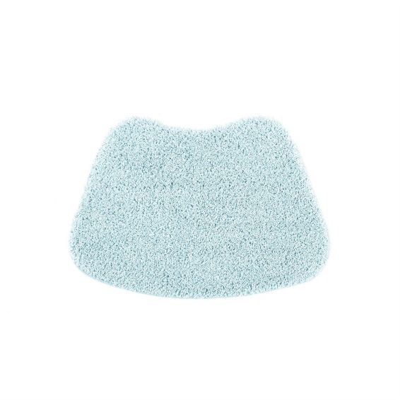 Buddy Bath Washable Curve Mat Rugs in Soft Blue