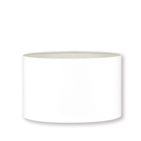 Drum Silk Lampshade by William Yeoward in Cloud White