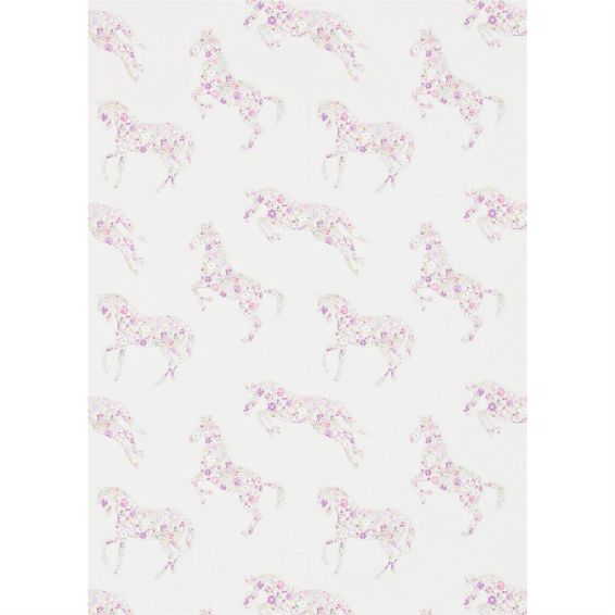 Pretty Ponies Wallpaper 214034 by Sanderson in Lavendar Purple