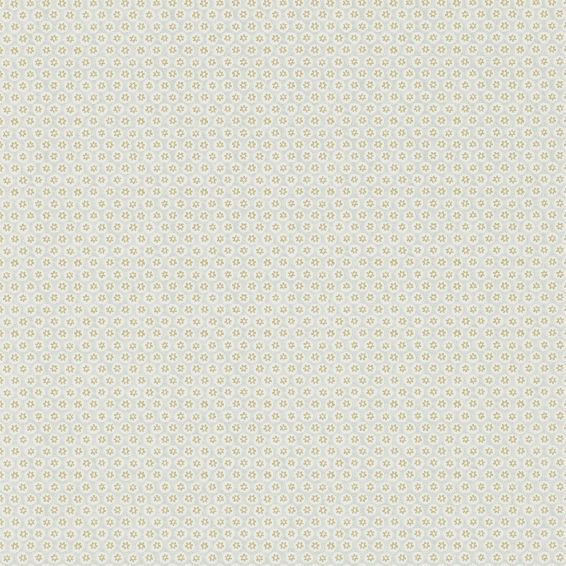 Honeycombe Wallpaper 105 by Morris & Co in Silver Grey Gold