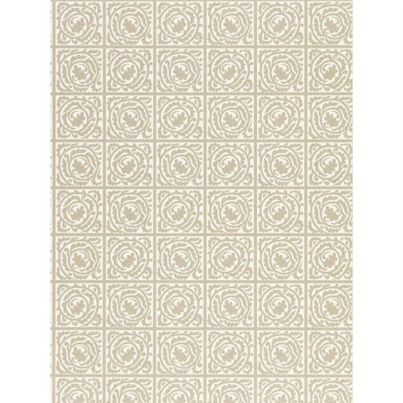 Pure Scroll Wallpaper 216546 by Morris & Co in Gilver