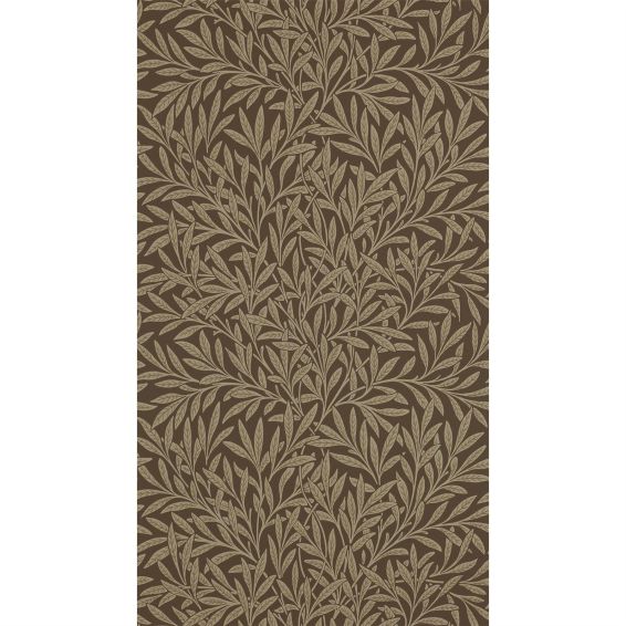 Willow Leaf Wallpaper 210380 by Morris & Co in Bullrush Brown