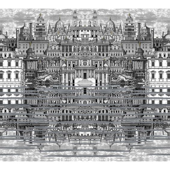 Riflesso Wallpaper 20040 by Cole & Son in Black White