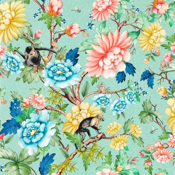 Sapphire Garden Wallpaper W0133 02 by Wedgwood in Mineral