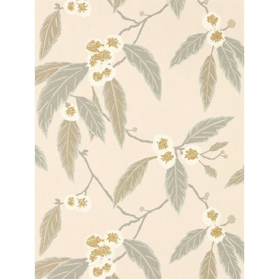 Coppice Wallpaper 112135 by Harlequin in Powder Truffle Gilver