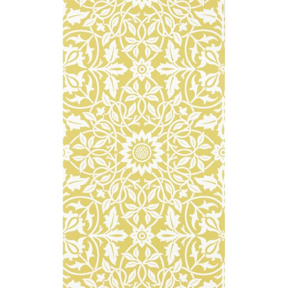 St James Ceiling Wallpaper 217078 by Morris & Co in Sunflower Yellow