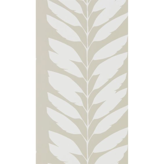 Malva Leaf Wallpaper 111312 by Scion in Parchment Grey