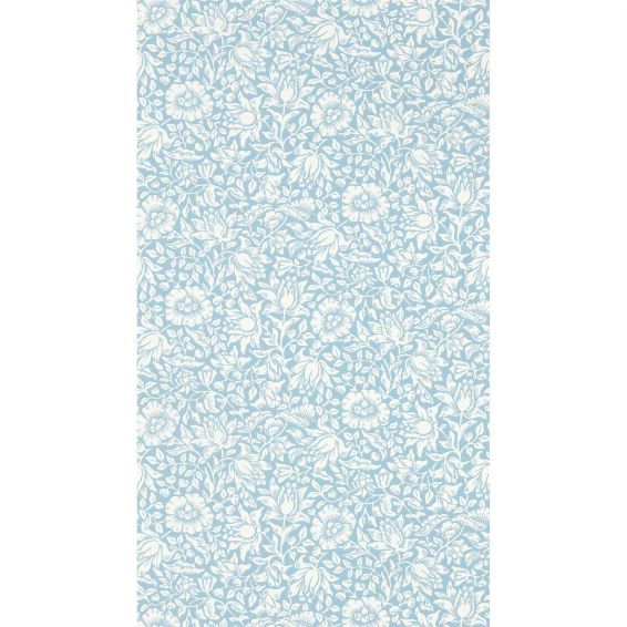 Mallow Wallpaper 217071 by Morris & Co in Powder Blue