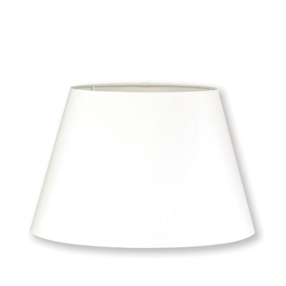 Empire Silk Lampshade by William Yeoward in Cloud White