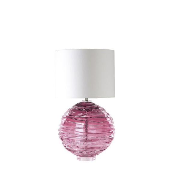 Nerys Crystal Glass Lamp by William Yeoward in Gold Ruby