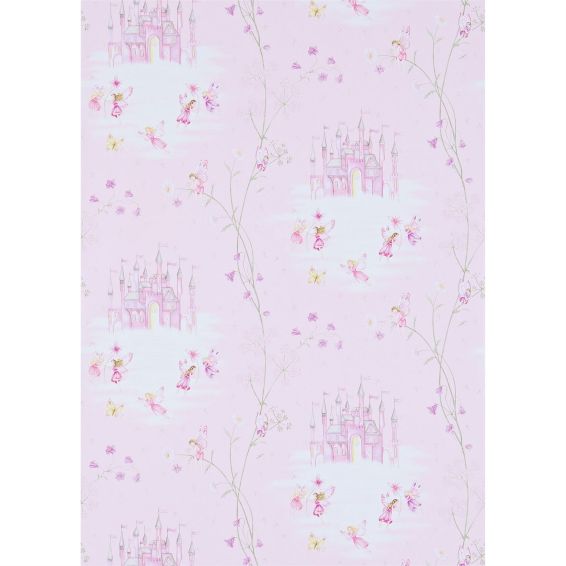 Fairy Castle Wallpaper 214046 by Sanderson in Pink