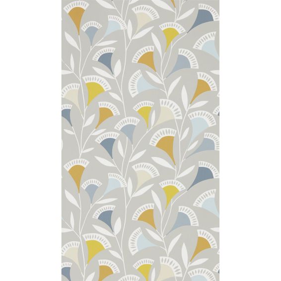 Pepino Wallpaper 111549 by Scion in Dandelion Butterscotch Charcoal