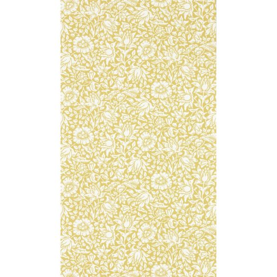 Mallow Wallpaper 217072 by Morris & Co in Weld Yellow
