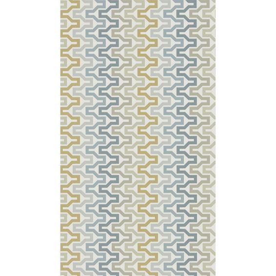 Sioux Wallpaper 111833 by Scion in Charcoal Cinnamon Slate
