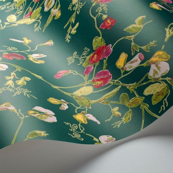 Sweet Pea Wallpaper 115 11033 by Cole & Son in Cerise Pink