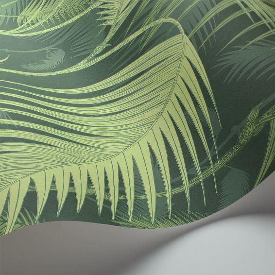 Palm Jungle Wallpaper 1003 by Cole & Son in Forest Green