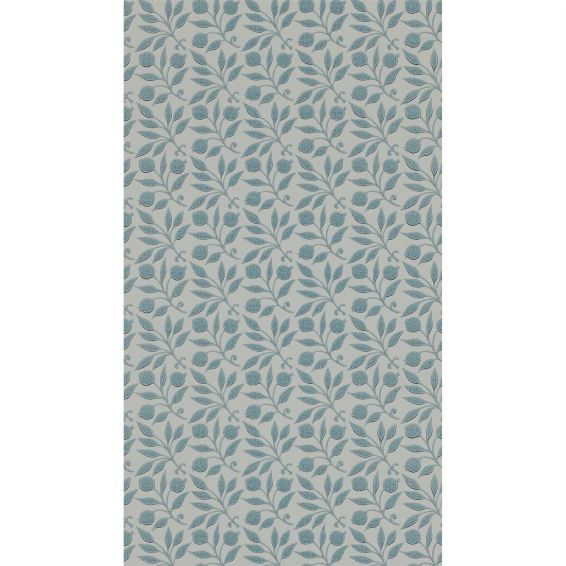 Rosehip Wallpaper 214710 by Morris & Co in Mineral Blue