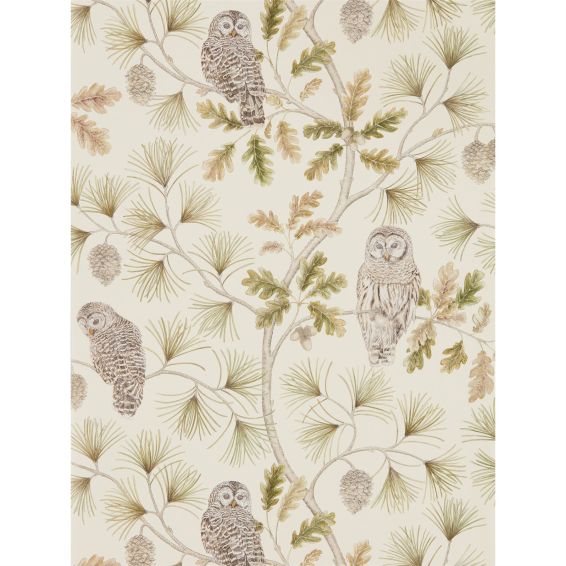 Owlswick Wallpaper 216597 by Sanderson in Briarwood Brown