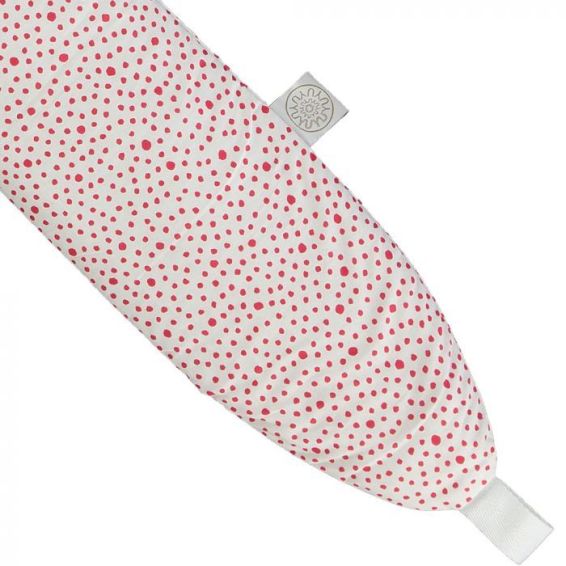 YuYu Japanese Cotton Hot Water Bottle in Spotty Dotty White & Red