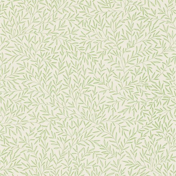 Lily Leaf Wallpaper 103 by Morris & Co in Thyme Green