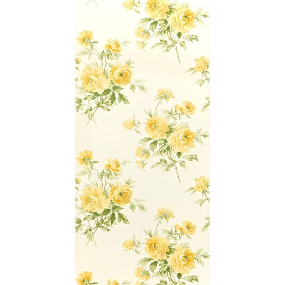 Adele Floral Wallpaper 102 by Sanderson in Primrose Ivory White