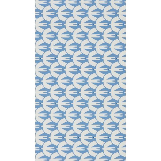 Pajaro Swallows Wallpaper 111828 by Scion in Electric Blue