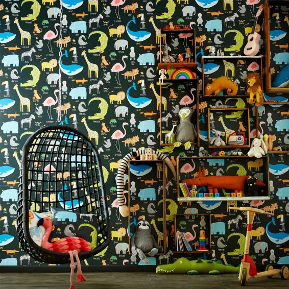 Animal Magic Wallpaper 111288 by Scion in Tutti Frutti Blackboard