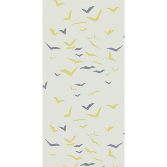 Flight Wallpaper 110209 by Scion in Chalk Sunflower Graphite
