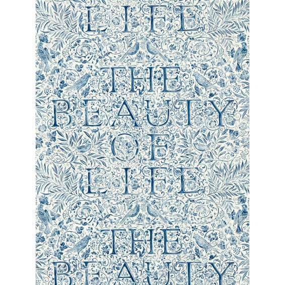 The Beauty Of Life Wallpaper 217190 by Morris & Co in Indigo Blue