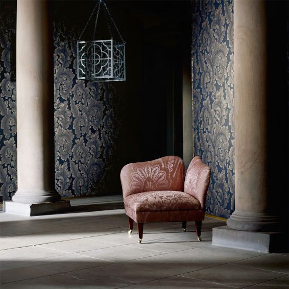 Acantha Wallpaper 312620 by Zoffany in Ink Blue