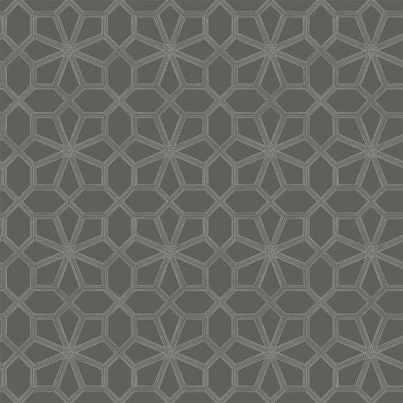 Wolsey Stars Wallpaper 16037 by Cole & Son in Charcoal Grey