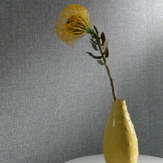 Nico Wallpaper W0057 06 by Clarke and Clarke in Pewter Grey