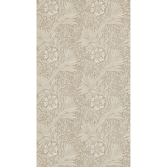 Marigold Wallpaper 210371 by Morris & Co in Linen Beige